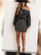 Spódnica na podszewce melanżowa roz.40