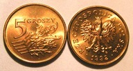 1992 r 5 gr groszy MW * MENNICZE