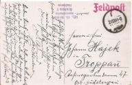 GENERALNE GUBERNATORSTWO -KRAKÓW -MUSIKKORPS -stempel na pocztówce 1941 rok