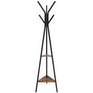 WIESZAK PODŁOGOWY STOJĄCY NA KURTKI UBRANIA STOJAK METALOWY CZARNY LOFT 180