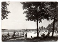 Charzykowy, plaża nad jeziorem