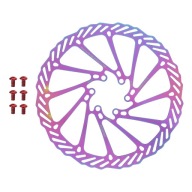 TARCZA HAMULCOWA ROWEROWA 160 MM - 6 ŚRUB W KOMPLECIE - KOLOROWA