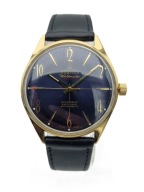 MĘSKI POZŁACANY MECHANICZNY ZEGAREK ATLANTIC WORLDMASTER LATA 70-TE - IDEAŁ