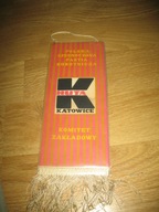 HUTA KATOWICE Komitet Zakładowy PZPR Lenin proporczyk