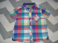 next koszula lato krateczka modny chłopczyk 74