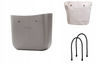 Torebka O bag Standard Outlet Szara organizer naturalny i dł czarne Obag