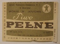 ETYKIETA - JATUTÓW - BROWAR W JATUTOWIE - Piwo PEŁNE