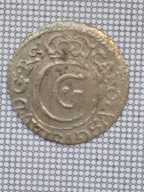 Ryga 1 szeląg, 1658 Karol X Gustaw 1654 -1660