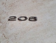 Emblemat Peugeot 208 II GT line tył klapa