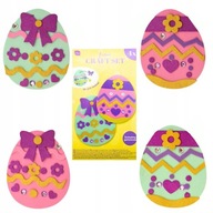 Piankowe Figurki Naklejki PISANKI Zestaw Kreatywny Wielkanoc Prezent