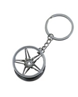 Brelok do kluczy felga srebrny chrom
