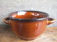 Brązowa Bulionówka/Flaczarka_Porcelit PRUSZKÓW PRL