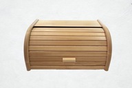 DREWNIANY BUKOWY CHLEBAK MAŁY POJEMNIK NA CHLEB SOLIDNY MOCNY