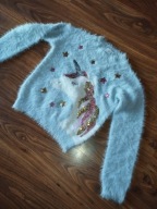 Sweter dziecięcy jednorożec 140/146cm