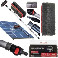 SZCZOTKA TELESKOPOWA DO MYCIA PANELI FOTOWOLTAICZNYCH AUTA DACHU 200-490CM