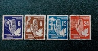 Pierwsze znaczki NRD Mi 276-279 DDR Przyjaźń 1950r kasowane 28EU