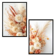 Plakat Zestaw 50x70 2szt. plakaty, postery,BOHO, MINIMALIZM, KWIATY