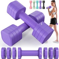 SPORTNEER HANTLE REGULOWANE DLA KOBIET 4 W 1 – 2 SZTUKI 1–2,5 KG FIOLETOWE