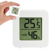 TERMOMETR CYFROWY POKOJOWY HIGROMETR ELEKTRONICZNY POMIAR WILGOTNOŚĆ BUŹKA