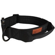 Obroża dla psa GoldenTail czarna mocna regulowana metalowe zapięcie uchwyt