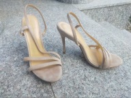 EVA LONGORIA nr 37 wysokie sexy zamszowe sandały skóra jak nowe