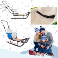 SANKI METALOWE DLA DZIECI Z OPARCIEM UCHWYTEM DO PCHANIA TRADYCYJNE