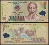 BNB - WIETNAM 10000 Dong 2006 SN # P119a # PIERWSZA EMISJA # POLIMER # UNC