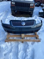 VW PASSAT B5 FL 00-05 ZDERZAK PRZÓD LAK. LC7V. KOMPLETNY Z ATRAPĄ. ORYGINAŁ
