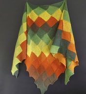 Chusta hand made wełna wool