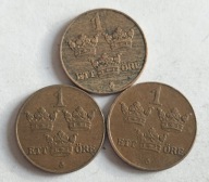 moneta Szwecja 1 ore przedwojenne brąz