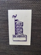 EXLIBRIS EX LIBRIS EKSLIBRIS 1972 KLUB KSIĄŻKI NOWEJ WSI