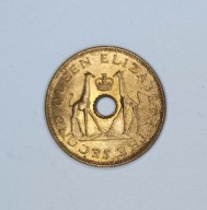 RODEZJA I NIASA - NYASALAND - 1/2 PENCE 1957 (4) - PIĘKNA