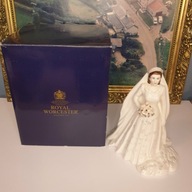 Royal Worcester – Królowa Elżbieta II w sukni ślubnej | oryginalne pudełko