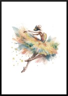A2 59,4x42 PLAKAT OBRAZ BALETNICA TANCERKA TANIEC BALET SZKOŁA TAŃCA, NR 7