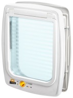 PROFESJONALNE DRZWICZKI WAHADŁOWE DLA PSA KOTA 31x38cm FERPLAST BIAŁE