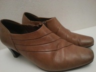 CAPRICE BUTY SZTYBLETY BOTKI PÓŁBUTY SKÓRZANE R.39