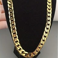 Zestaw Naszyjnik + Bransoletka Męski kolor złoty Walentynki blikshop-pl