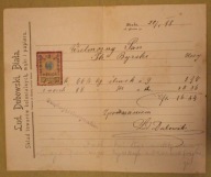 Lud. Dubowski, Biała, Skład towarów, KOZY - BIELSKO - BIAŁA 1898 r. ZNACZEK