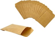 Torebki papierowe kraft 7x12 cm małe do kalendarza adwentowego i prezentów