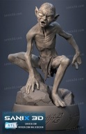 Gollum, wydruk 3D, żywica