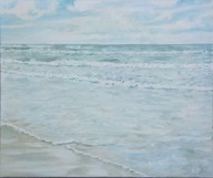 FALE BAŁTYKU obraz olejny na płótnie 50X40