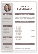 SZABLON WZÓR CV RESUME (1 strona) - MS WORD (docx)