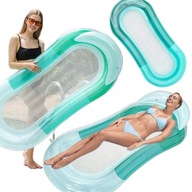 Materac dmuchany XXL 160 x 70 cm 90 kg na plażę basen jezioro fotel siatka