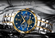 Poedagar zegarek luksusowy błękit oceanu + upominek gratis