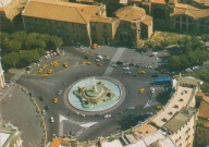 WŁOCHY - RZYM - PIAZZA ESEDRA - FONTANNA - Z LOTU PTAKA - UNESCO