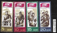Znaczki Pocztowe Niemcy DDR Kasowane..1268-71..1967 r