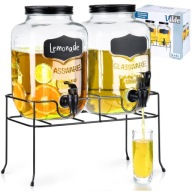 Dzbanek Vilde szklany 4 l bezbarwny czarny