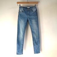 Świetne jeansy dziewczęce Reserved 134 denim basic slim (347)