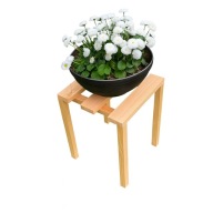 Drewniany kwietnik/taboret pod kwiaty 30 cm – rustykalny dekoracyjny