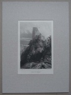 SOBIESZÓW ZAMEK CHOJNIK (Der Kynast) Staloryt, 1836